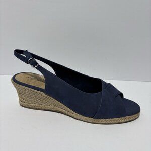 Easy Street Women’s Devlin Espadrille Wedge Sandals, Size 12 M